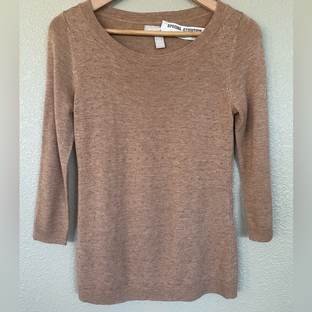 Holiday beaded sweater
